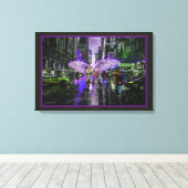 クロッシングガード油24x16ストレッチキャンバス キャンバスプリント (インサイチュ (ウッドフロア))