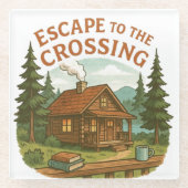 クロッシングマギー・サリバン居心地の良いキャビンに逃げる ガラスコースター (正面)