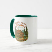 クロッシングマギー・サリバン居心地の良いキャビンに逃げる マグカップ (正面左)