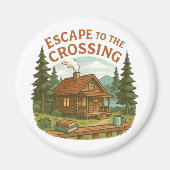 クロッシングマギー・サリバン居心地の良いキャビンに逃げる マグネット (正面)