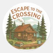 クロッシングマギー・サリバン居心地の良いキャビンに逃げる ラウンドシール (正面)