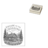 クロッシングマギー・サリバン居心地の良いキャビンに逃げる ラバースタンプ (押印)