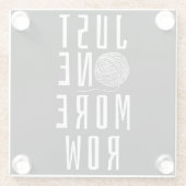 クロッチおもしろいングことわざ糸ギフト ガラスコースター (裏面)