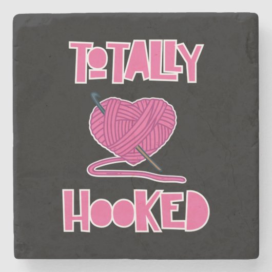 クロッチング編み物ギフト ストーンコースター (正面)