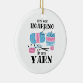 クロッチング編み物ギフト セラミックオーナメント (右)