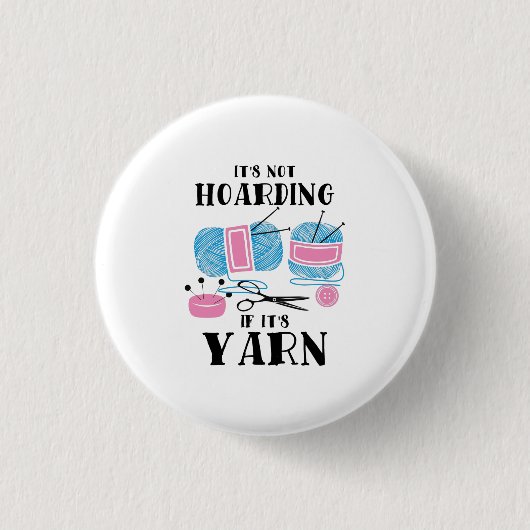 クロッチング編み物ギフト 缶バッジ (正面)