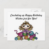 クロッチング誕生日ウィズハガキ ポストカード (正面/裏面)