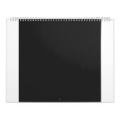 クロッパーソナライズされたクの白黒の写真の新規作成 カレンダー (カバー)