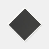 クロッパーソナライズされたクの白黒の写真の新規作成 スタンダードカクテルナプキン (角)