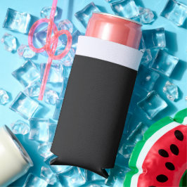 クロッパーソナライズされたクの白黒の写真の新規作成 スリム缶クーラー