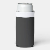 クロッパーソナライズされたクの白黒の写真の新規作成 スリム缶クーラー (Seltzer正面)