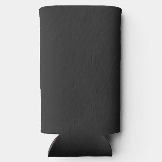 クロッパーソナライズされたクの白黒の写真の新規作成 スリム缶クーラー (裏面)