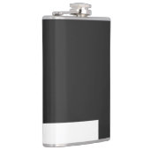 クロッパーソナライズされたクの白黒の写真の新規作成 フラスク (右)