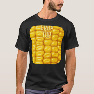 クロップおもしろいトップカントリー州郡フェアプンコーン Tシャツ