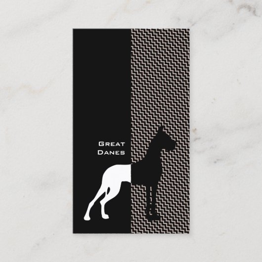 クロップされた大きなDaneの名刺 名刺 (正面)