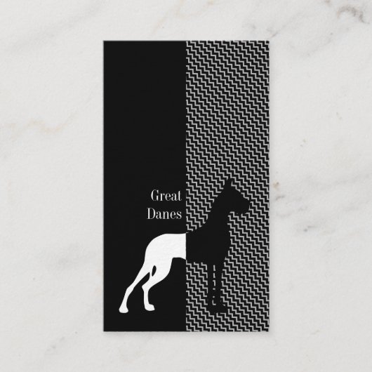 クロップされた大きなDaneの名刺 名刺 (正面)