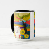 クロップのクリーム – チャウ – クラシックマグカップ選択カラー マグカップ (正面左)