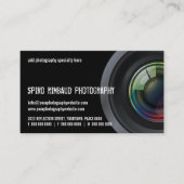 クロップドカメラレンズフォトグラファー 名刺 (正面)