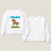 クロップホースをクリップ (デザイン 正面＆背面)