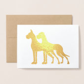 クロップ済み未切り取り 箔カード (封筒付き正面)