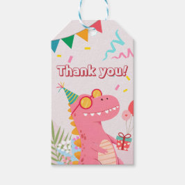 クロップ、クランチ&グロール！恐竜パーティー ギフトタグ