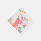 クロップ、クランチ&グロール!恐竜パーティー スタンダードカクテルナプキン (角)