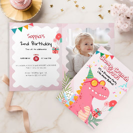 クロップ、クランチ&グロール！恐竜パーティー 招待状