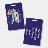 クロップ&コネクトアトランタ荷物タグバッジ バッジ (表裏)