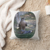 クロップ《鳥》ハヤブサ クッション (ブランケット)