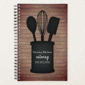 クロッ素朴クウッドカテラーレストランビジネス プランナー手帳 (正面)