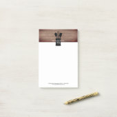 クロッ素朴クウッドケータリングレストランフード ポストイット (デスク上)