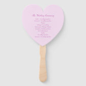 クロッ結婚カス紫色の花のアートプログラムファン ハンドファン (裏面)