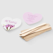 クロッ結婚カス紫色の花のアートプログラムファン ハンドファン (組立なし)