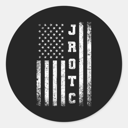 クロッ統一されたク州ジュニアロック米国国旗 ラウンドシール (正面)