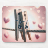 クロテスラインのロマンチックな洗濯 マウスパッド (正面)