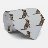 クロテンのジャーマン・シェパード犬 ネクタイ (ロール)