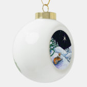 クロテンの英国の羊飼いのクリスマスのオーナメント セラミックボールオーナメント (左)