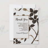 クロテンは葬儀のサンキューカードを去ります サンキューカード (正面)