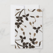 クロテンは葬儀のサンキューカードを去ります サンキューカード (裏面)