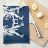 クロトンと牛のミロ – ジムやる気を起こさせる キッチンタオル (四つ折り)