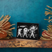 クロトンと牛のミロ – ジムやる気を起こさせる フォトプラーク (側面)