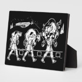 クロトンと牛のミロ – ジムやる気を起こさせる フォトプラーク (側面)