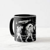 クロトンと牛のミロ – ジムやる気を起こさせる マグカップ (正面左)