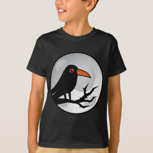 クロドリのゴシックのワタリガラスかカラス Tシャツ