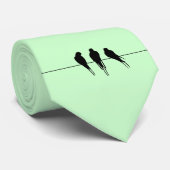 クロドリはワイヤーでシルエットを描きます ネクタイ (ロール)