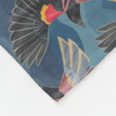 クロドリは飛びます フリースブランケット (角)