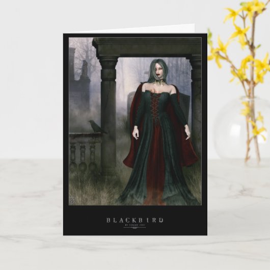 クロドリ カード (黄色い花)