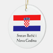 クロネーションメリークリスマス&ハッピーニューイヤーオーナメント セラミックオーナメント (左)