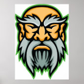 クロノスギリシャ神の灰色ひげポスター ポスター (正面)