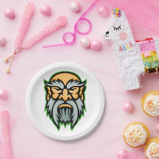 クロノスギリシャ神グレーヒゲ紙プレート ペーパープレート (パーティー)